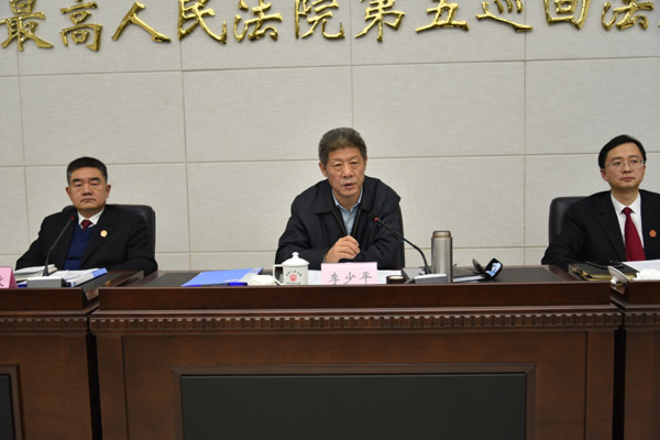 李少平：立足巡回法庭功能定位 努力开创巡回审判工作新局面